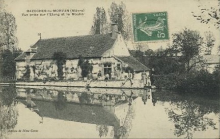 Bazoches étang et moulin