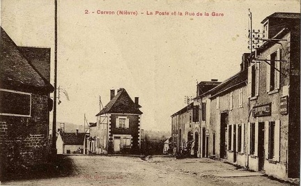 Cervon Poste et rue de la gare