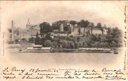 Decize ruines chateau 1902