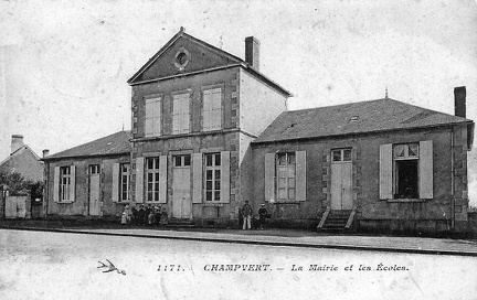 Champvert Mairie et écoles