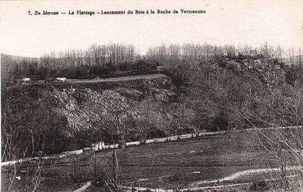 Château-Chinon Flottage du bois à la Roche de Vermenoux