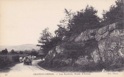 Château-Chinon Rochers-Route d'Arleuf