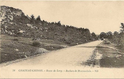 Château-Chinon Route de Luzy-Rochers de Montsaulnin