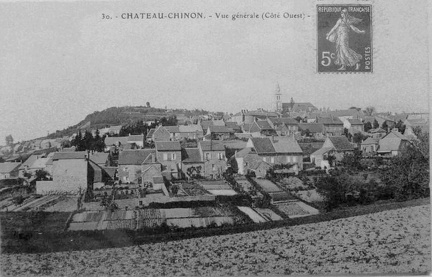 Château-Chinon Vue générale côté ouest