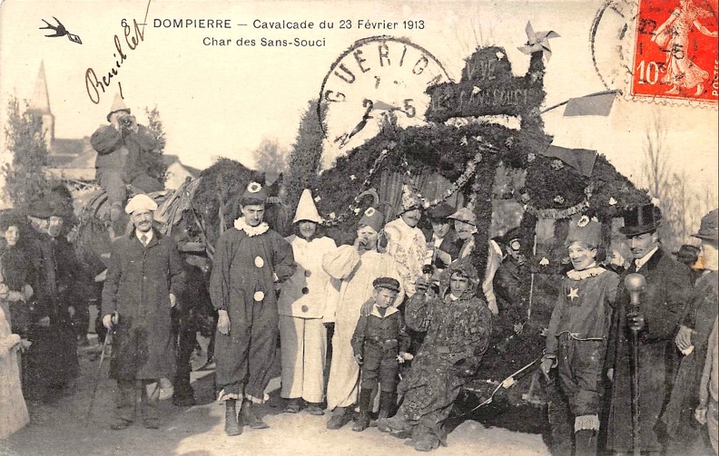 Dompierre sur Nièvre cavalcade 1913
