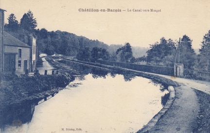 Chatillon en Bazois Canal vers Mingot