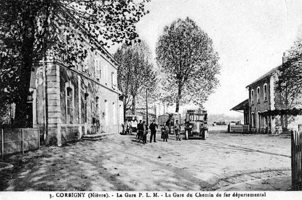 Corbigny Gare P.L.M. et gare du Tacot1