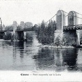 Cosne sur Loire Pont suspendu au-dessus de la Loire