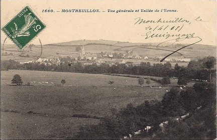 Montreuillon Vue générale et vallée de l'Yonne