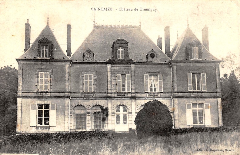 Saincaize chateau de Trémigny