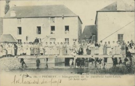 Prémery Inauguration de la passerelle Saint-Louis 25 août 1903