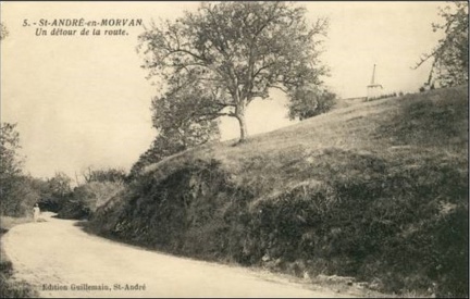 Saint André en Morvan Détour de la route