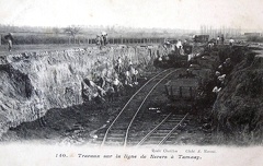 Tamnay en Bazois Travaux voie ferrée