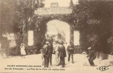 Saint Honoré les Bains Fête de la paix -14 juillet 1919