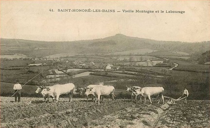 Saint Honoré les Bains Vieille montagne et labourage