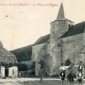 Saint Laurent l'Abbaye Place et église