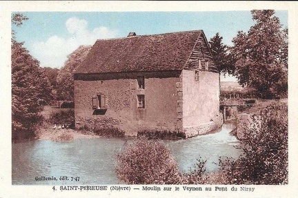 Sainte Péreuse Moulin de Veynon au pont du Niray