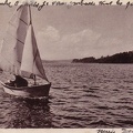 Montsauche Lac Les Settons bateau à voile