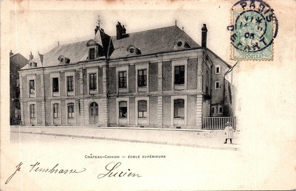 Chateau Chinon école 1905