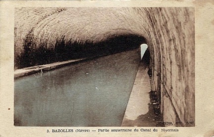 Bazolles canal souterrain