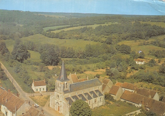 Arquian Eglise vue aérienne