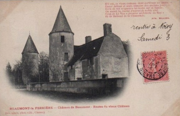 Beaumont la Ferrière Restes du vieux château