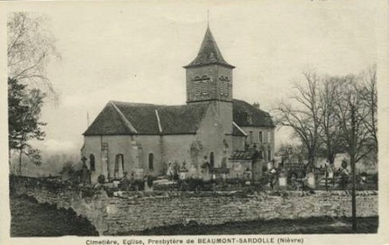Beaumont Sardolles Cimetière église presbytère