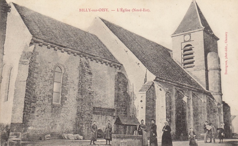 Billy sur Oisy Eglise côté nord-est
