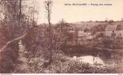 Billy sur Oisy Paysage près ruisseau