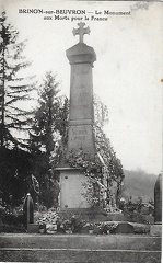 Brinon sur Beuvron Monument aux morts