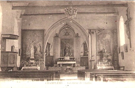Champlemy Eglise intérieur