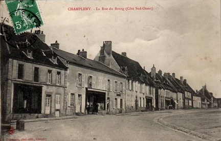 Champlemy Rue du bourg côté sud-ouest
