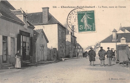 Chantenay Saint Imbert Poste et route de Dornes