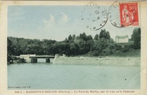 Marigny l'Eglise Pont de Railly et château