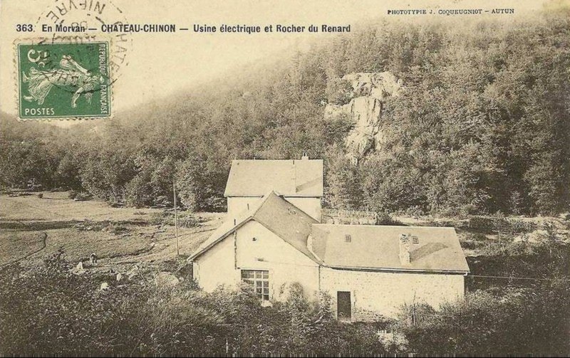 Château-Chinon Usine électrique et Rocher du Renard