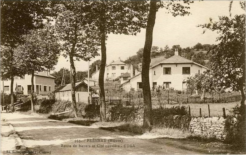 Prémery Route de Nevers et cité ouvrière